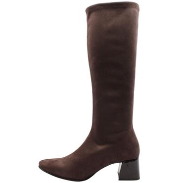 MISS ELASTIC 75435 KNEE HIGH BOOT - BROWN SUEDE